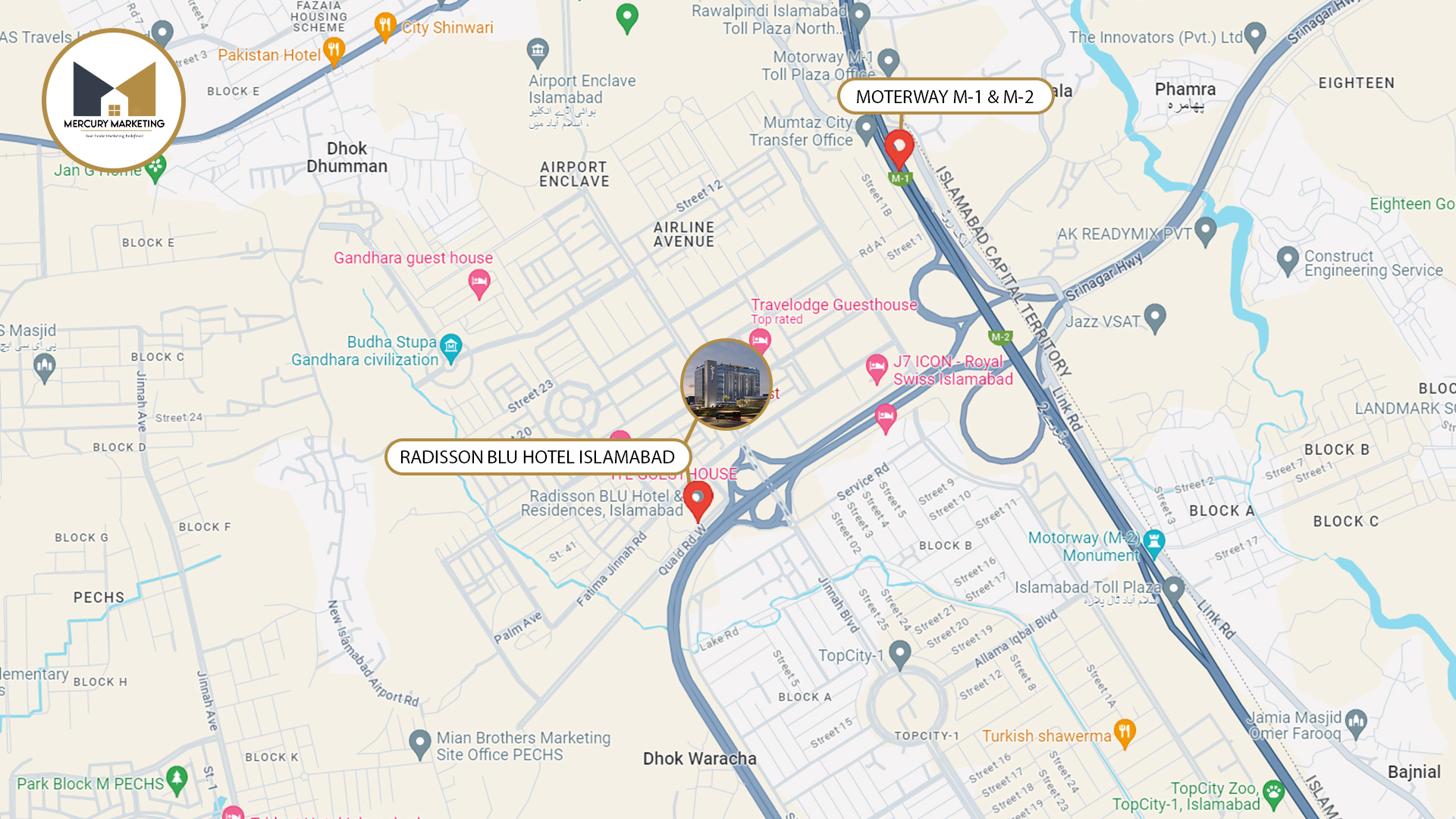 RADISSON-BLU-MAP Tower 12 Map